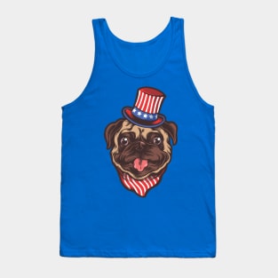 Patriotic Pug Tank Top